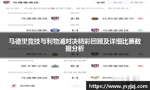 马德里竞技与利物浦对决精彩回顾及详细比赛数据分析